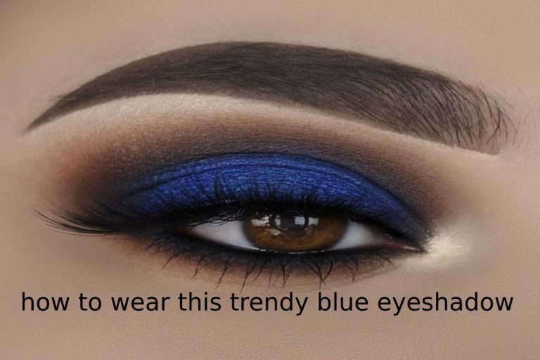 blue eyeshadow