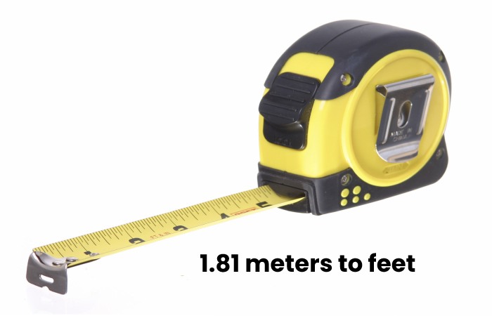 1.81 meters to feet