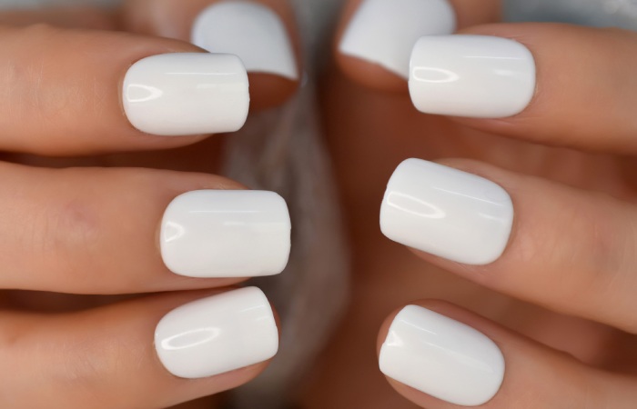 Short White Nails