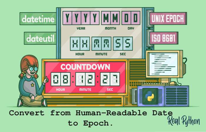 Convert from Human-Readable Date to Epoch.