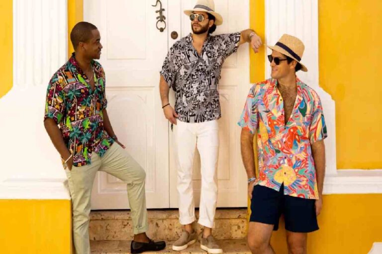 TheSpark Shop Flower Style Casual Men Shirt